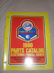 Bally Pinball 1980 Parts Catalog
