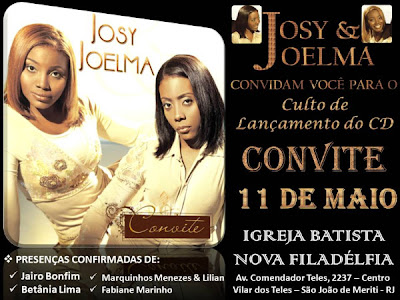 CONVITE Josy & Joelma Bonfim apresentam CD O Convite