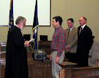 Dick Thweat is sworn in as a Helena City Commissioner as Dan Ellison and Mayor Jim Smith look on. Dick Thweat is sworn in as a Helena City Commissioner as Dan Ellison and Mayor Jim Smith look on.