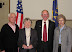 Dan Ellison poses with his father A.C., mother Jean and wife Jane Fournier after the swearing in ceremony. MSS