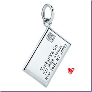 Envelope-Pingente-Tiffany&Co-Charms Envelope-Pingente-Tiffany&Co-Charms