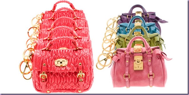 Pingente-Charms-Bolsas-Miu-Miu Pingente-Charms-Bolsas-Miu-Miu