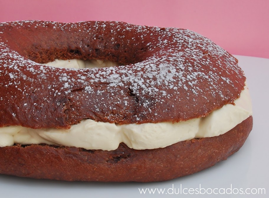 roscón de chocolate y baileys
