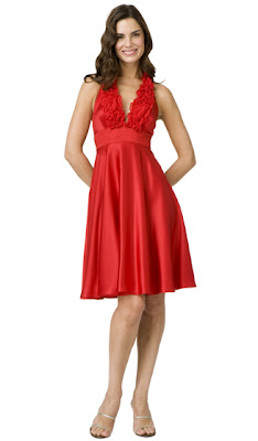 Red Prom Dresses -  Satin Ruched Sweetheart Evening Gown