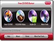 Free CD DVD Burner è un programma gratis per masterizzare CD e DVD in dati, video, audio, immagine e per cancellare dischi riscrivibili.