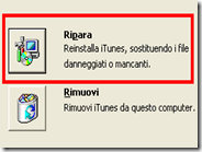 Riparare iTunes