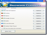 Cancella le tracce di navigazione dai maggiori browser internet con un clic - Browser Cleaner
