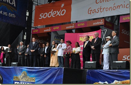 inauguración de Mistura con el Ppresidente de la República, Alan García Pérez y el presidente Regional de LIma, Dr. Luis Custodio Calderón