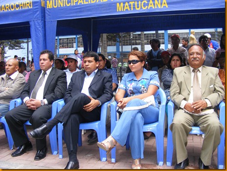 alcaldes electos de san mateo, san antonio, santa eualia, mariatana, cocachacra, san damián, surco, entre otros, estuvieron con rosita vásquez