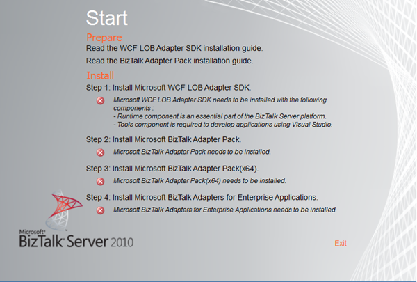 Installing BizTalk Adapter Pack 2010 on x64 - Steef-Jan Wiggers Blog