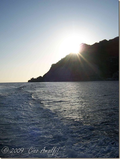 Ciao Amalfi Coast Blog Sunset over mountains