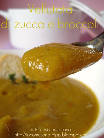 Vellutata di zucca e broccoli