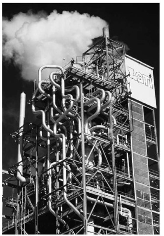 A COAL GASIFICATION PLANT. COAL GASIFICATION MAKES IT POSSIBLE TO BURN "CLEAN" COAL.