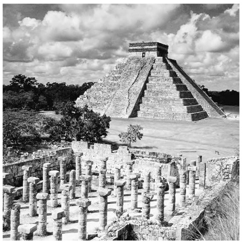 Chichen-Itza, a Mayan stone pyramid in the state of Yucatan, Mexico. 