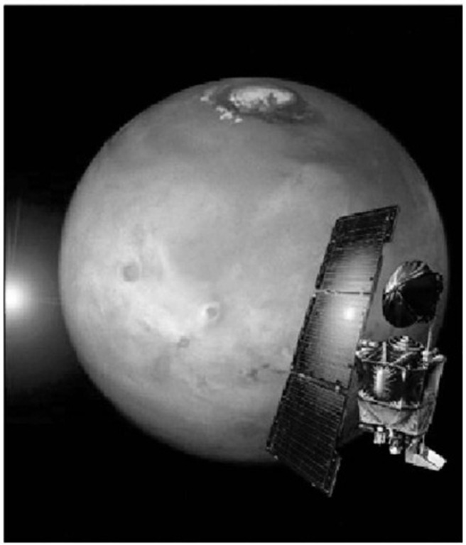The Mars Climate Orbiter Spacecraft was launched from Cape Canaveral on December 11, 1998. It was lost on September 29, 1999, due to a navigational error. The intention was to place the spacecraft in a highly elliptical orbit around Mars and then to lower the periapsis into the upper atmosphere of Mars. The spacecraft would then use aerobraking to circularize the orbit before initiating science operations. Using this maneuver makes it possible to save substantial fuel and therefore spacecraft weight.This figure is available in full color at http://www.mrw.interscience. wiley.com/esst.