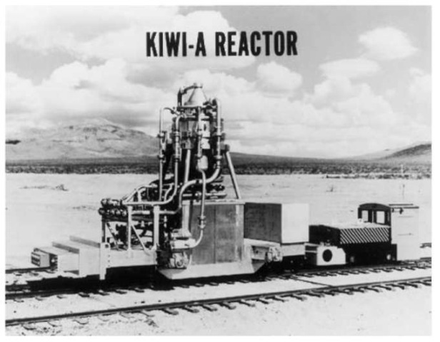 KIWI-A Reactor in transit to Test Cell A.