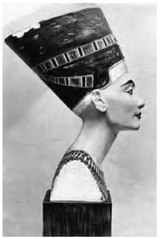 Nefertiti, the queen of Akhenaten, whose name means "The Beautiful Woman Has Come." 
