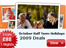 October Half Term Holidays 2009
