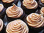 Chocolate-Orange Cupcakes with White Chocolate-Espresso Ganache Frosting