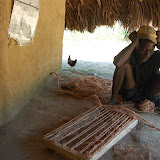  &ndash; Blind man working to make a door rug. December.......© 2007 NHA photos, Sierra Leone