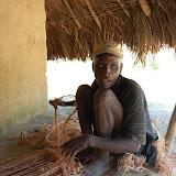  &ndash; Blind man working to make a door rug. December.......© 2007 NHA photos, Sierra Leone