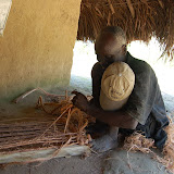  &ndash; Blind man working to make a door rug. December.......© 2007 NHA photos, Sierra Leone