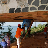  &ndash; Getting rice up inside the bridge home,Jan 17, 2008 ......© 2008 NHA Photo.
