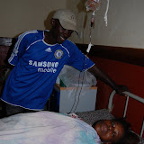  &ndash; James checking in on Gladys after surgery, Jan. 30, 2008......© 2008 NHA Photo