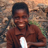  &ndash; Young child receiving a Christmas Candy Cane from Nazareth House, Dec. 2006 (picture taken by James Mansaray)