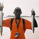  &ndash; James with catch of the day. 2005 (V Hicks, photographer)