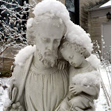  &ndash; Garden Statue of St. Joseph and the Christ Child...(C) Grace Church 2008
