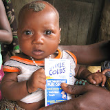  &ndash; The child with puncture wound on head. James gave her some cold medication sent from Mary Beth Landess of South Carolina. © NHA, J Mansaray 2007