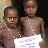  &ndash; Children with rosaries. These children have not seen pictures of themselves and do not know to "smile" for the camera. © NHA, J Mansaray 2007