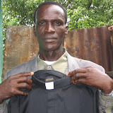  &ndash; Pa Foday with his Pastor Shirts. He was ordained in March, 2007. © NHA, J Mansaray 2007