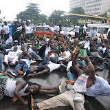  &ndash; SLPP Presidential Election Campaign Rally, Freetown Sierra Leone...August 2007.....Held during VERY heavy rains.....© 2007NHA photographs/JBM