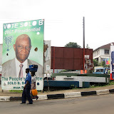  &ndash; 8 August 2007: Freetown Sierra Leone...Presidential Election Posters. .....© 2007NHA photographs/JBM