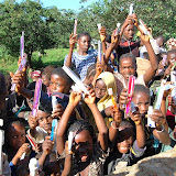  &ndash; Students showing off their new toothbrushes -- Sept 2007.......© 2007 NHA photos