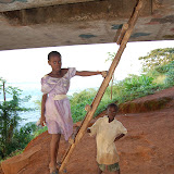  &ndash; The daughter climbs up the ladder to her home in the bridge.......© 2007 NHA photos