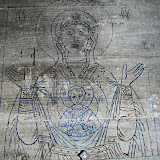  &ndash; The hand-drawn Icon drawn on the Catacombs Chapel (former known as the boiler room). The 3 o'clock Jesus Prayer Office is said daily in this cellar. ...(C) Grace Church 2008
