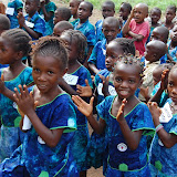  &ndash; Excited children begin to applaud the opening of their school..© 2008 September Nazareth House Apostolate Media, James B. Mansaray, photographer.