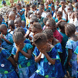  &ndash; children doused in Holy Water..© 2008 September Nazareth House Apostolate Media, James B. Mansaray, photographer.
