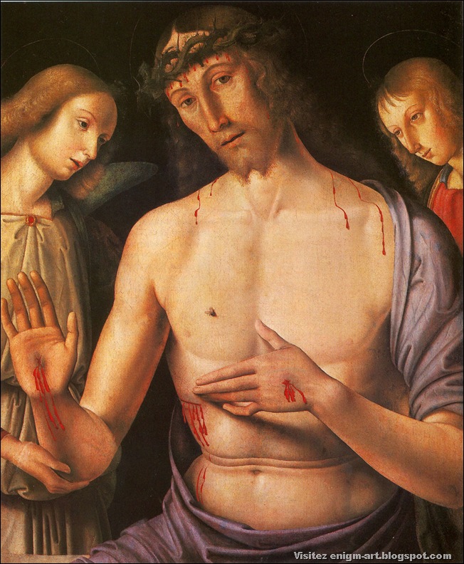 Giovanni Santi, Christ de pitié, 1490 Giovanni Santi, Christ de pitié, 1490