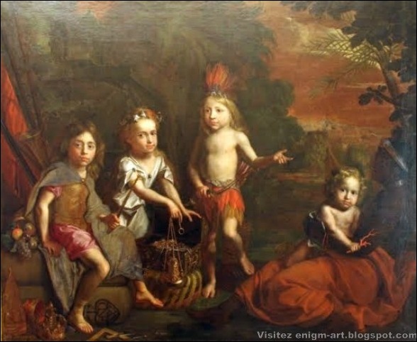 Grégor Brandmuller, Les quatre Parties du monde, 1682 Grégor Brandmuller, Les quatre Parties du monde, 1682