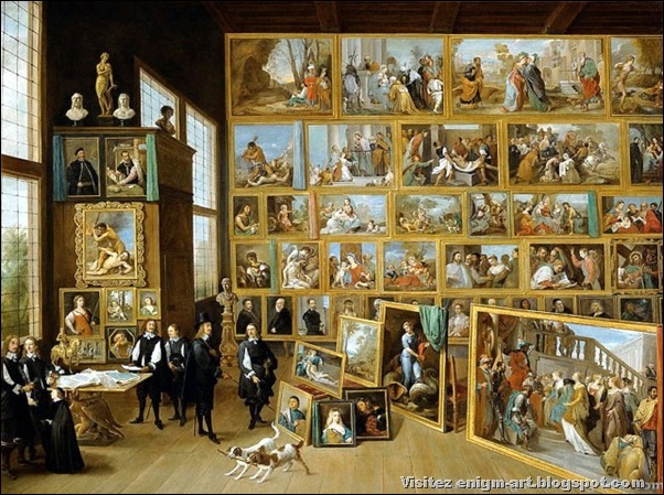 David Teniers le Jeune, Galerie Archiduc Léopold Wilhelm d’Autriche , 1651 David Teniers le Jeune, Galerie Archiduc Léopold Wilhelm d’Autriche , 1651