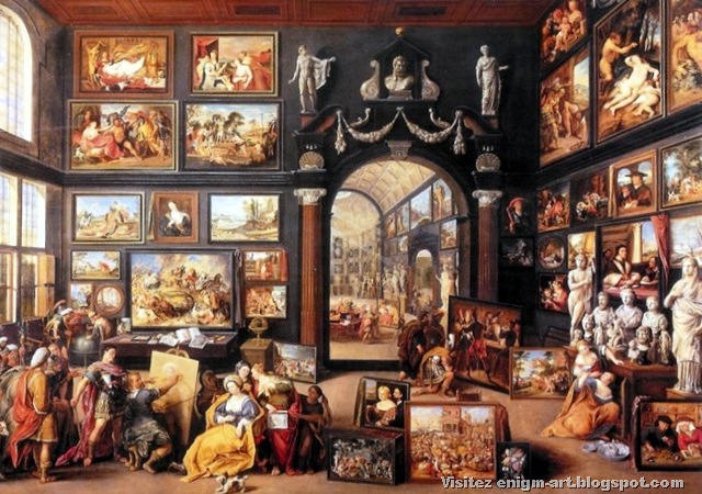 [Wilhelm Van Haecht,Cabinet de collectionneur avec Apelle peignant Campaspe, 1630[5].jpg]