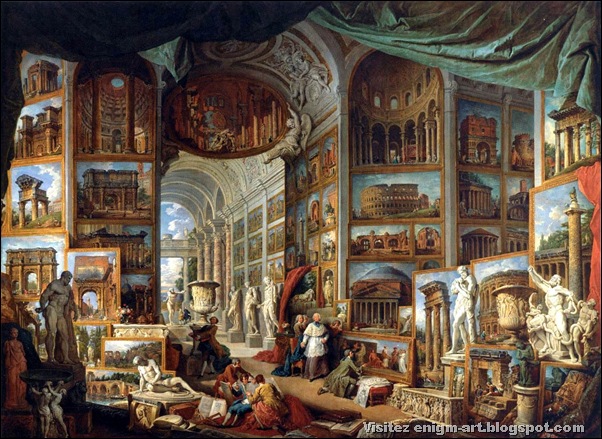 Giovanni Paolo Pannini,Galerie de la Rome antique Giovanni Paolo Pannini,Galerie de la Rome antique