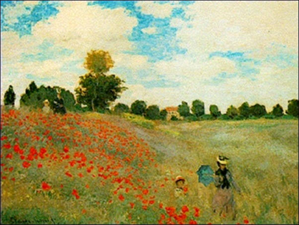 Monet, Les coquelicots, 1873 Monet, Les coquelicots, 1873