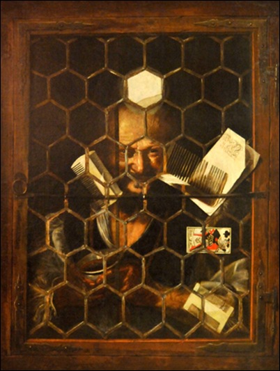 Samuel Van Hoogstraten, Jongleur à la fenêtre