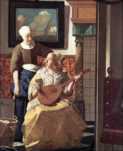 Vermeer, La lettre d'amour