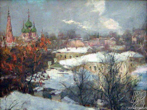 Борисов Валентин Иванович Старая Москва, холст, масло, 1994 г.